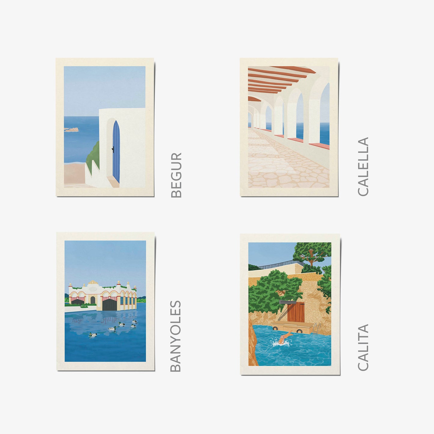 Pack de quatre postals Costa Brava - Empordà Mix&Match