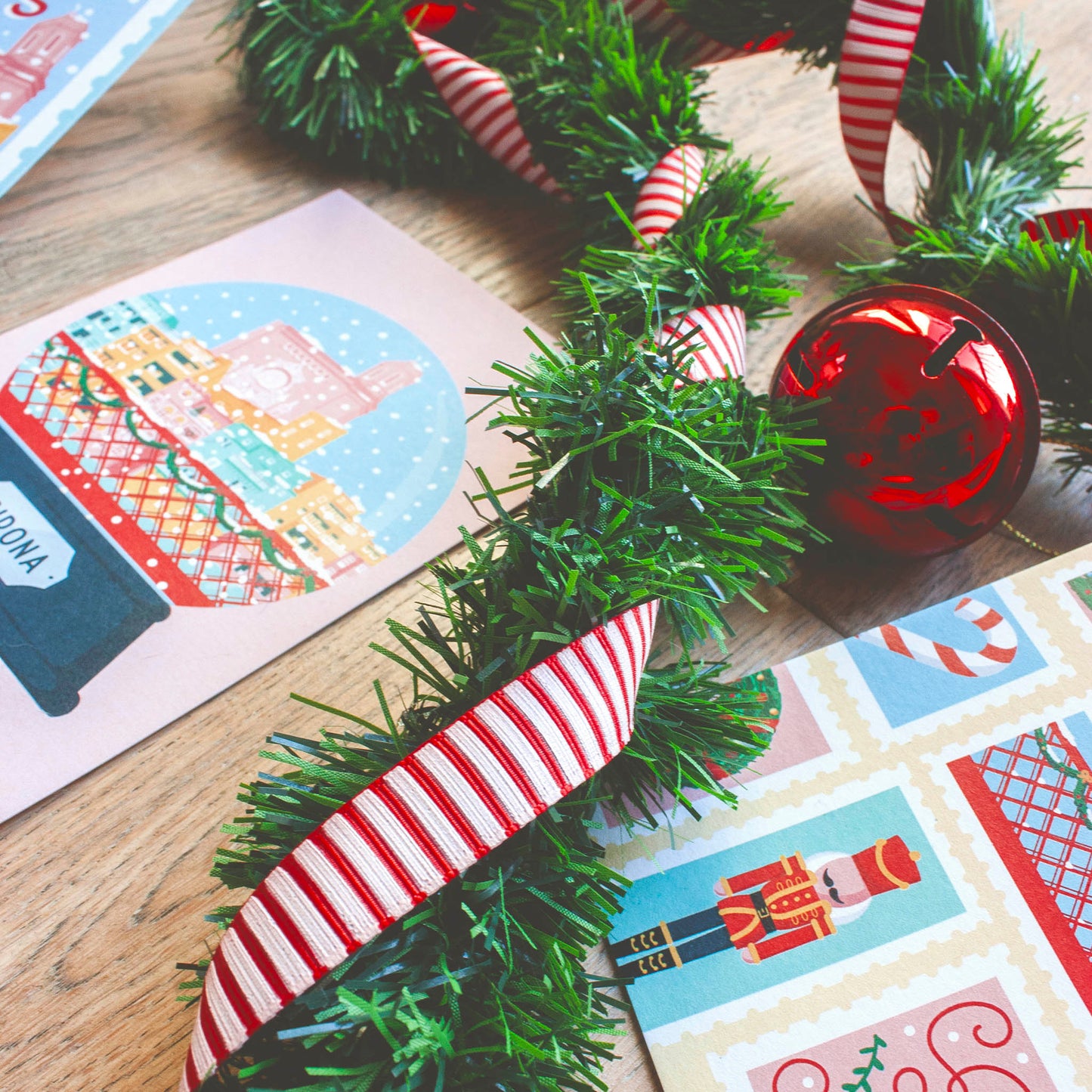 Pack de tres postales variadas Navidad en Girona