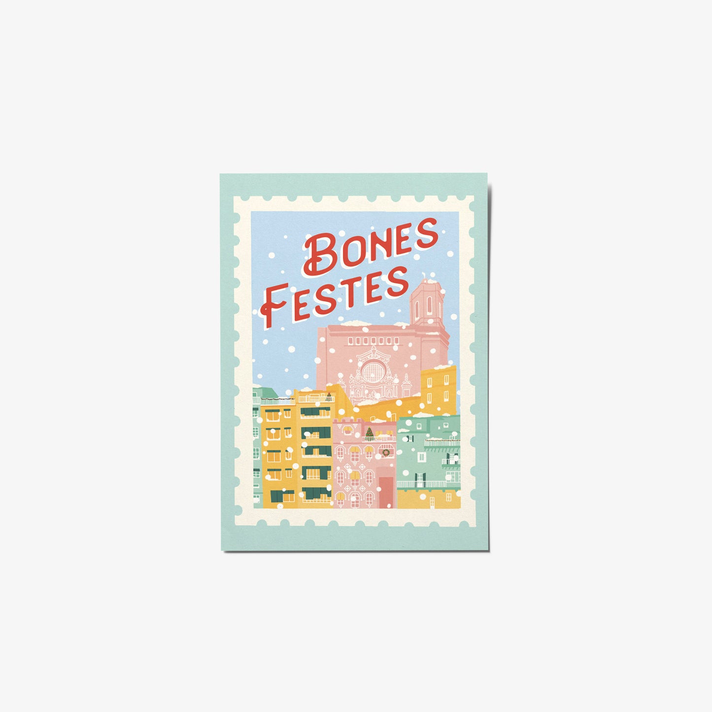 Pack de tres postales variadas Navidad en Girona