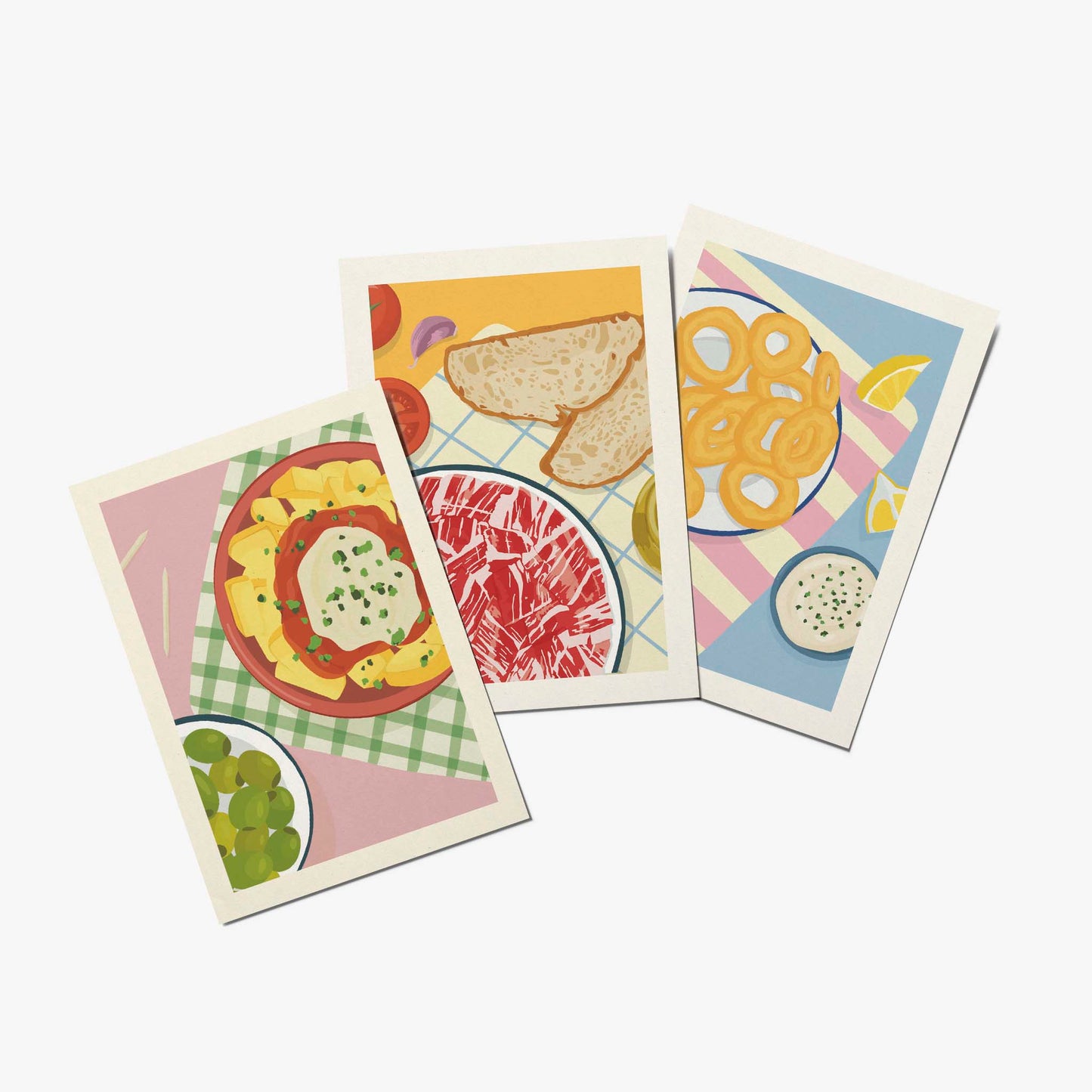 Pack de tres postales Tapas Bar