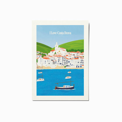 Pack de sis postals BarceDesign x I Love Costa Brava