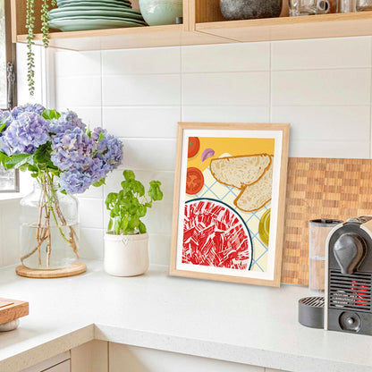 Jamón and tomato bread tapa