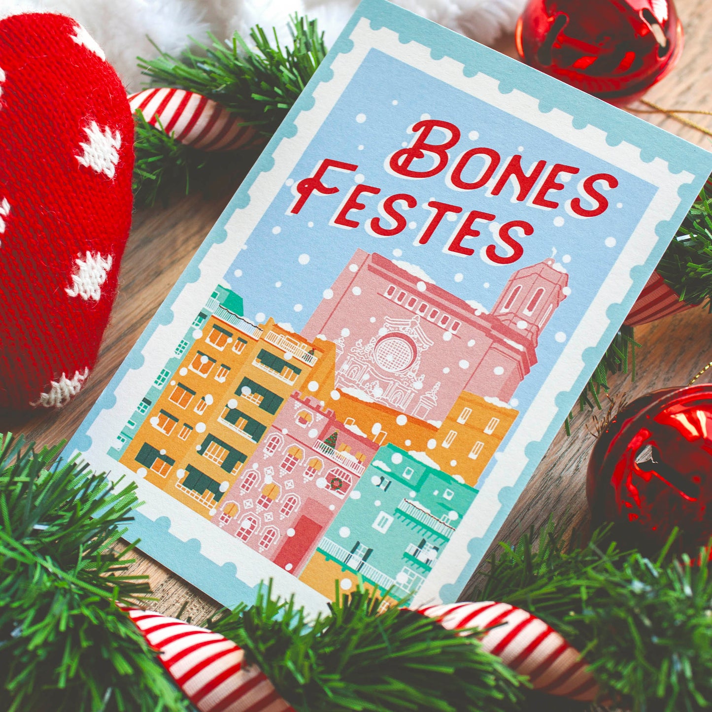 Postales Navidad Girona "Bones Festes"