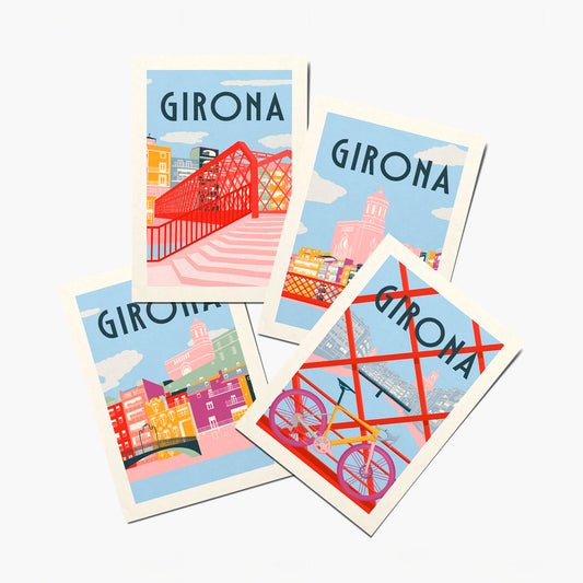 Girona postcard collection