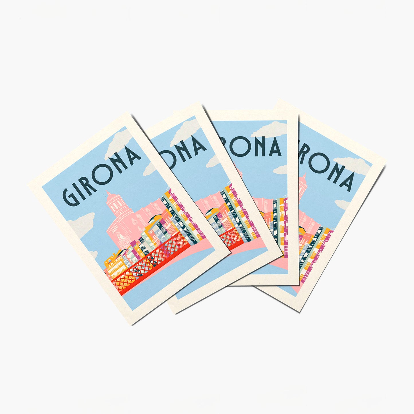 Girona postcard collection